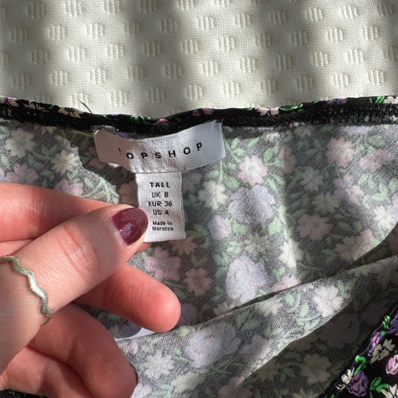 Topshop tall satin maxi dress in floral print - Picture 6 of 6